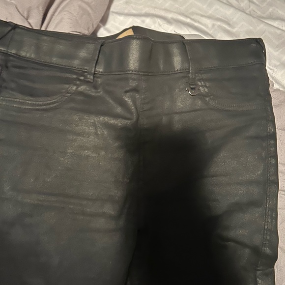 Black faux leather true religion jeggings - Picture 3 of 6